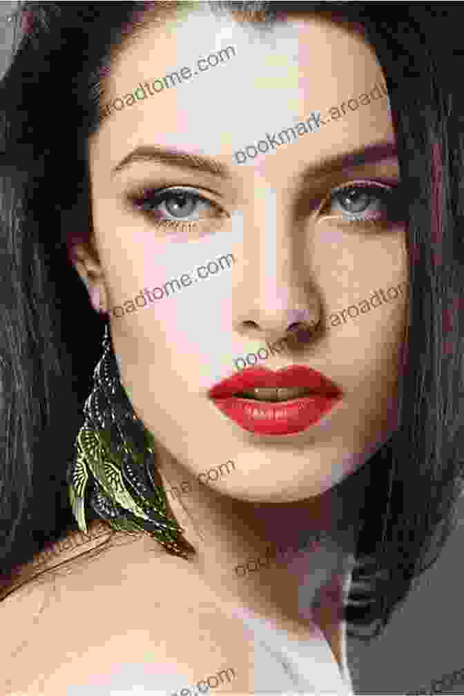 A Close Up Image Of A Woman Wearing Red Lipstick, Her Lips Slightly Parted. Rouge: Pictured In Its Prime