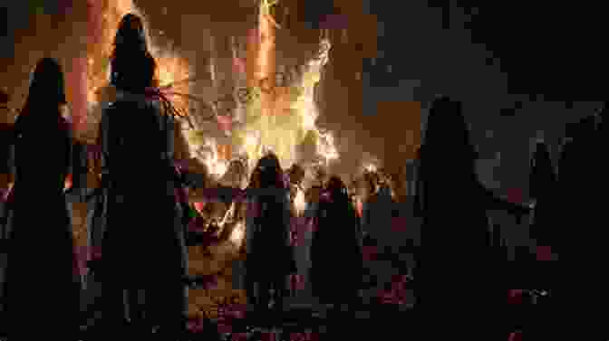 A Group Of People Celebrating Samhain, A Celtic Festival Marking The Transition From Summer To Winter Irish Druids And Old Irish Religions