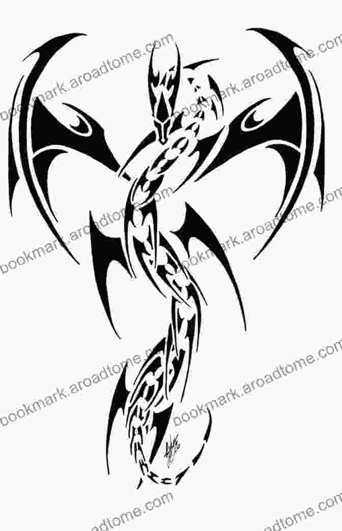 A Modern Red Soul Dragon Tattoo Design With A Minimalist And Geometric Style Red Soul Dragon Tattoos 247 Tattoo Designs