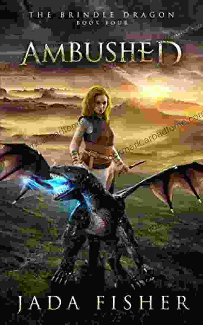 Ambushed The Brindle Dragon Book Cover Featuring A Young Hero Facing A Fearsome Dragon Ambushed (The Brindle Dragon 4)