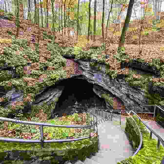 An Adventurer Standing At The Entrance Of Mammoth Cave The Longest Cave Roger W Brucker