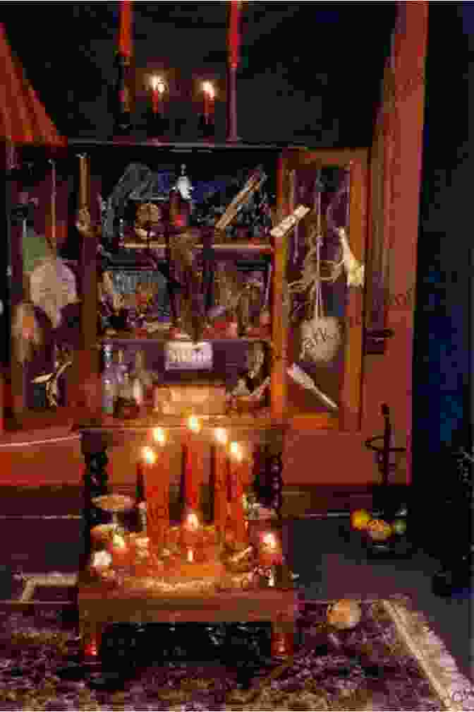 An Obeah Altar Adorned With Candles, Herbs, And Spiritual Objects Obeah Christ And Rastaman: Jamaica And Its Religion