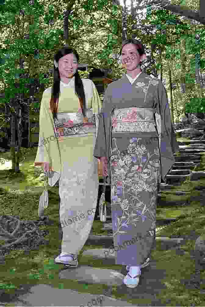 Color Photo Of Three Japanese Women Wearing Traditional Kimonos Modern Japan: A Social History Since 1868