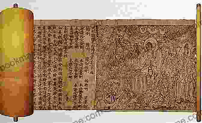 Diamond Sutra With Intricate Calligraphy On Ancient Parchment Describing The Indescribable: A Commentary On The Diamond Sutra