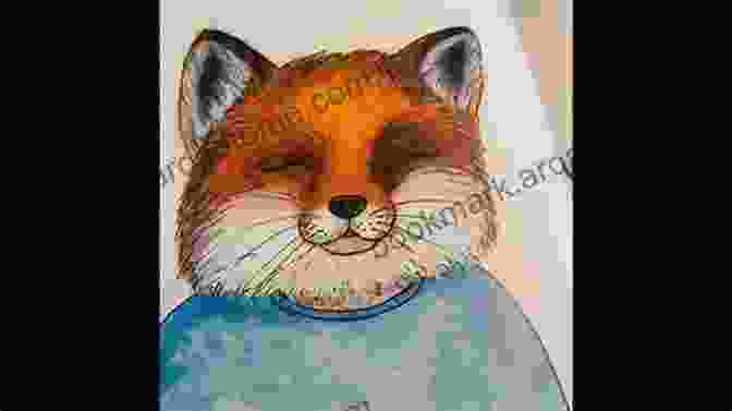 Franky The Fox Standing On A Rock, Looking Up At The Sky. Franky The Fox: For Kids