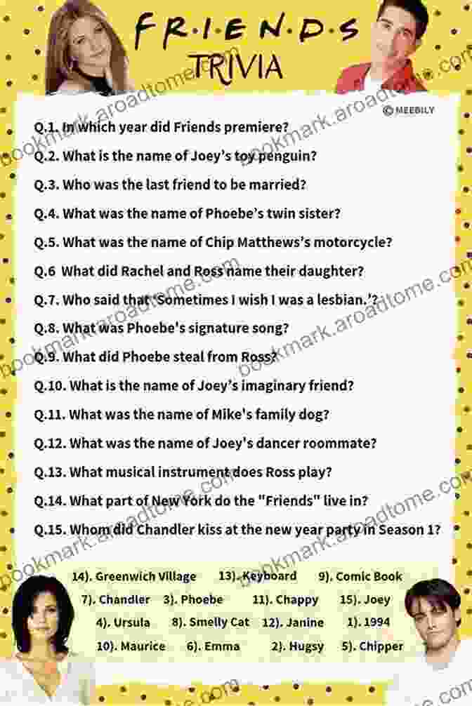 Friends Trivia And Quiz The Ultimate Tribute To The Iconic TV Show Friends Trivia And Quiz: The Ultimate Friends Trivia For Fans