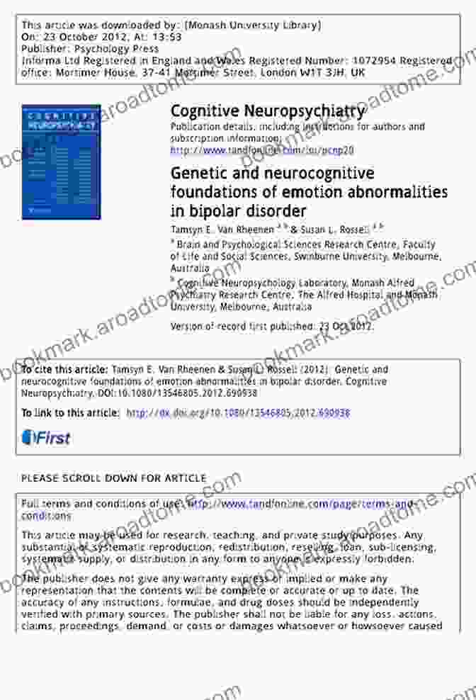 Genetic Foundations Of Emotion Genes Brain And Emotions: Interdisciplinary And Translational Perspectives (Series In Affective Science)