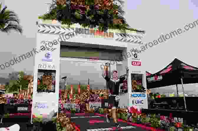 Jaan Larner Crossing The Finish Line Of An Ironman Triathlon. Fatboy To Ironman Jaan Larner