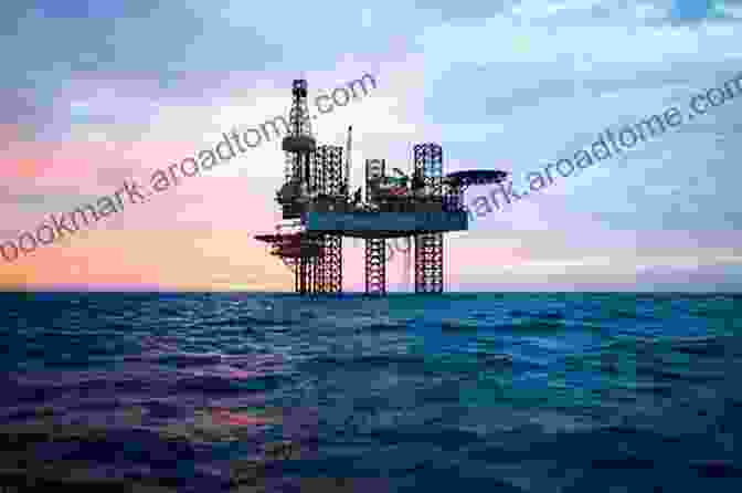 Oil Rig Platform Extracting Petroleum From The Ocean Geology Of Petroleum